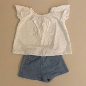Zara Top and Short Set